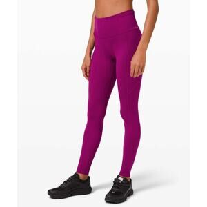 Lululemon Fast & Free High-Rise Tight 28" Deep Fuschia Size 12
